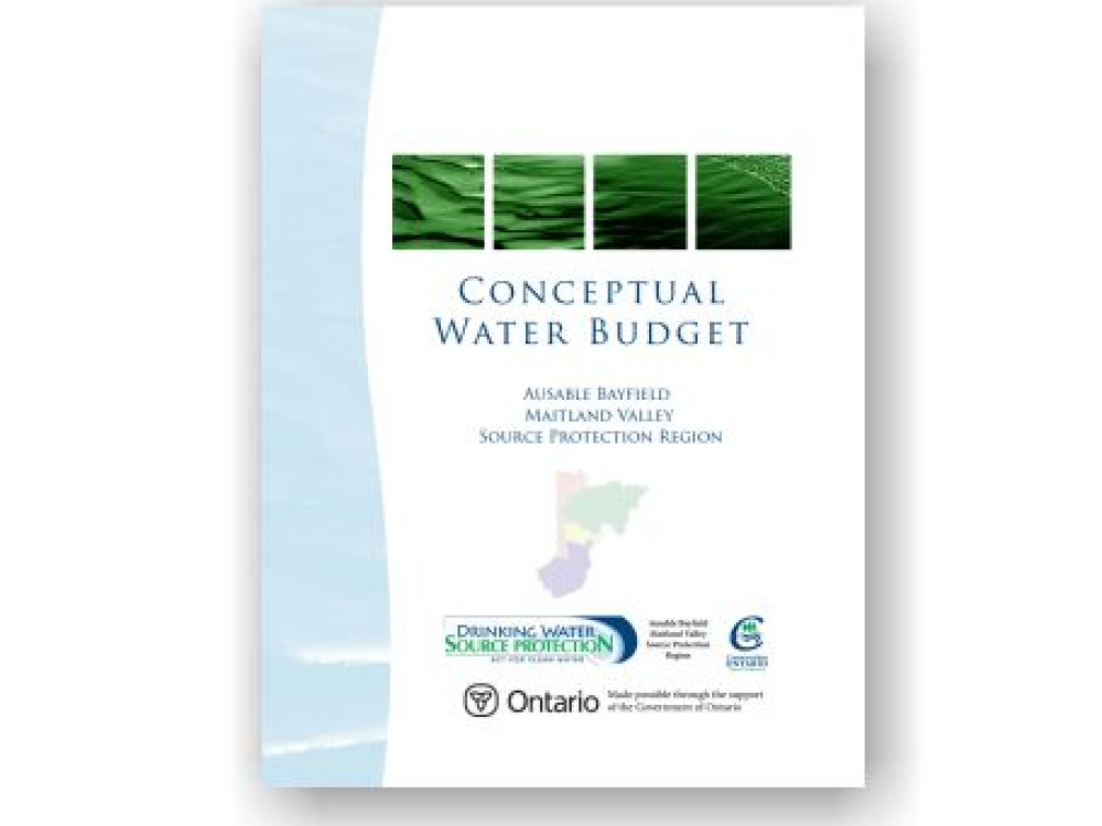 Cover Conceptual Water Budget