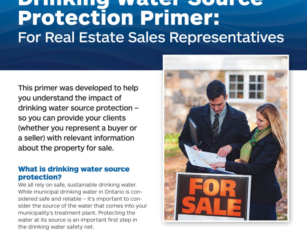 Drinking Water Source Protection Primer for Real Estate Sales Representatives